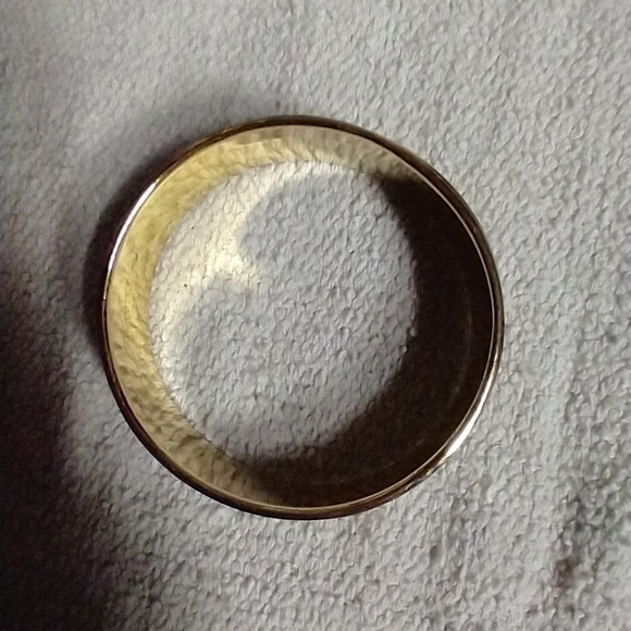 Wide brass copper mother of pearl 🦪 mop bangle bracelet - Picture 4 of 4